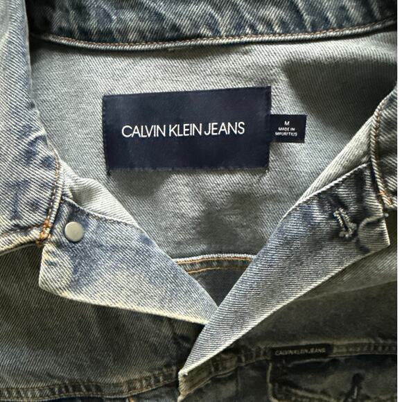 Calvin Klein Men’s Denim Jacket SZ M - Picture 6 of 6